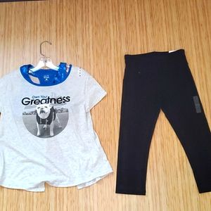 Girls shirt and leggings set